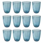 Service Verres à Eau en Verre Coloré à Pois 12 Pièces - Botswana Viadurini