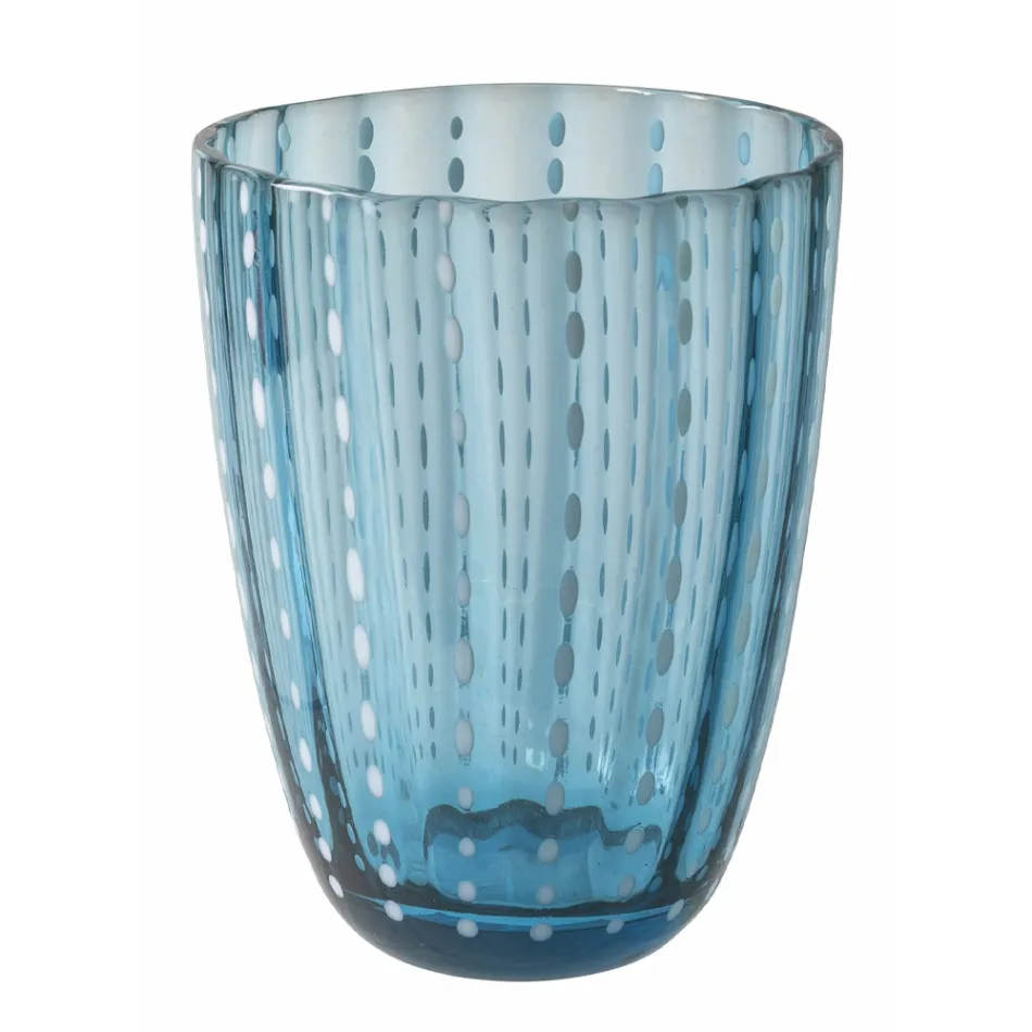 Service Verres à Eau en Verre Coloré à Pois 12 Pièces - Botswana Viadurini