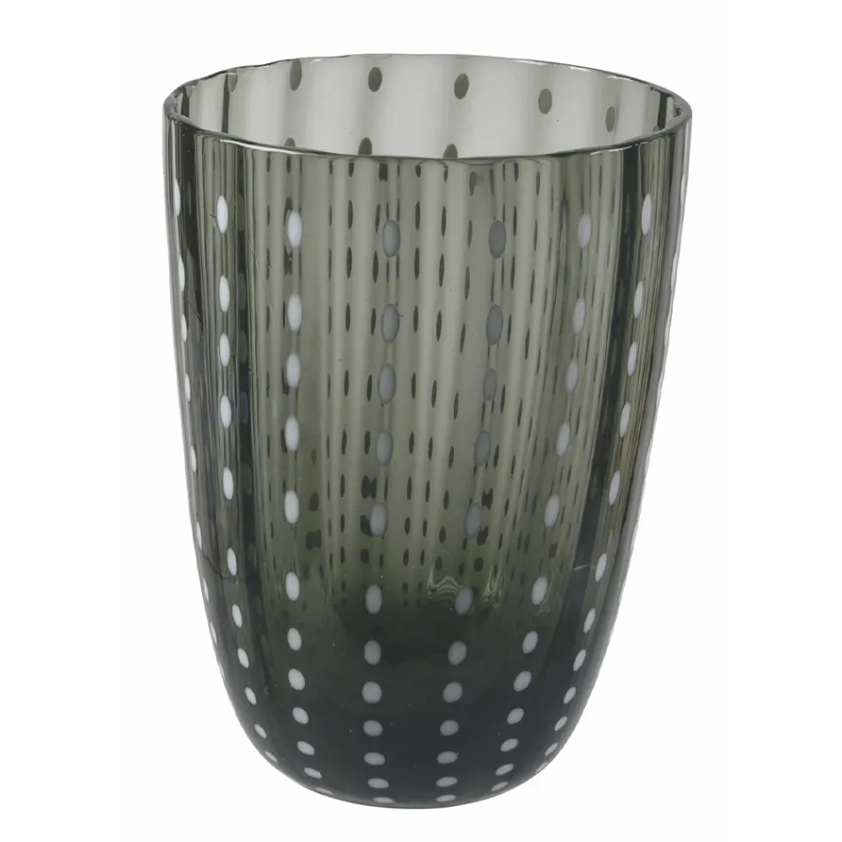 Service Verres à Eau en Verre Coloré à Pois 12 Pièces - Botswana Viadurini