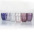 Verres à eau en verre soufflé coloré 12 pièces - Guerrero Viadurini