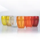 Verres à eau en verre soufflé coloré 12 pièces - Guerrero Viadurini