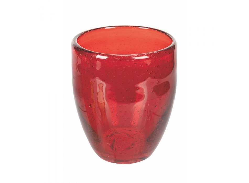 Verres à eau en verre soufflé coloré 12 pièces - Guerrero Viadurini