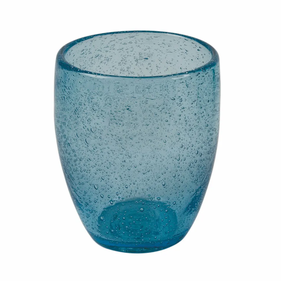 Verres à eau en verre soufflé coloré 12 pièces - Guerrero Viadurini