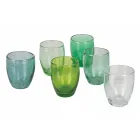 Verres à eau en verre soufflé coloré 12 pièces - Guerrero Viadurini