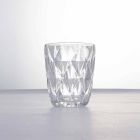 Ensemble de verres à eau en verre transparent décoré, 12 pièces - Renaissance Viadurini