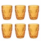 Verres à eau en verre coloré Set 6 pièces Design moderne - Timon Viadurini