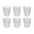 Verre Clair Verre Sculpté Ensemble 12 Pièces Eau - Brillo