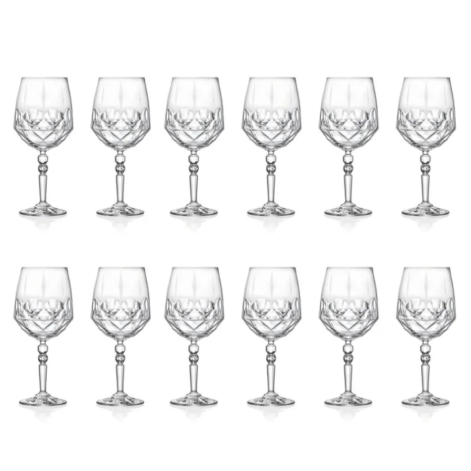 Service Verre à Cocktail Italien Cristal Ecologique 12 Pcs - Bromeo Viadurini