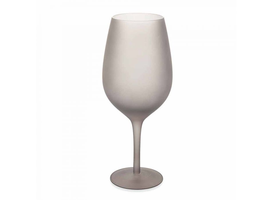 Ensemble de gobelet à vin rouge ou blanc en verre coloré, 12 pièces - bord Viadurini