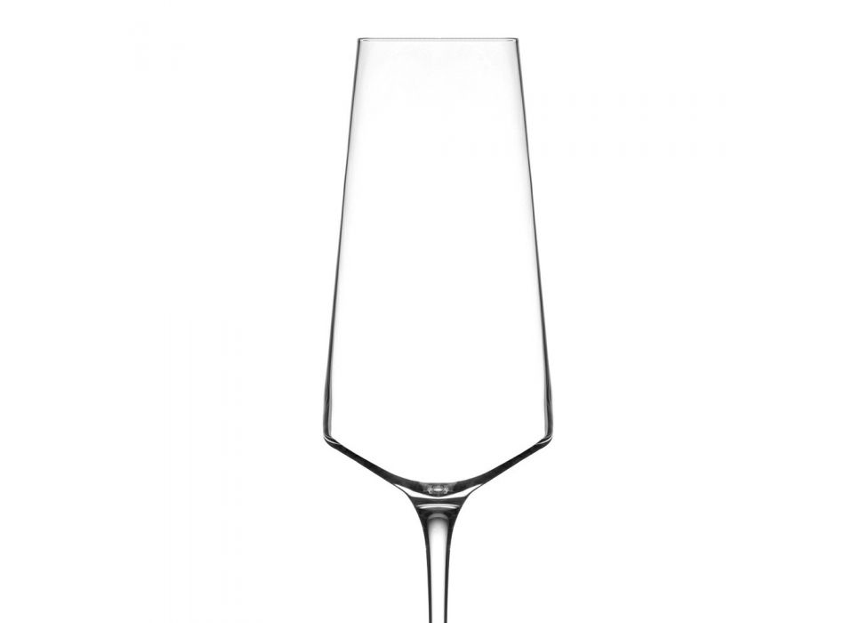Ensemble de flûte à vin en cristal minimal écologique 12 pièces - Etera Viadurini