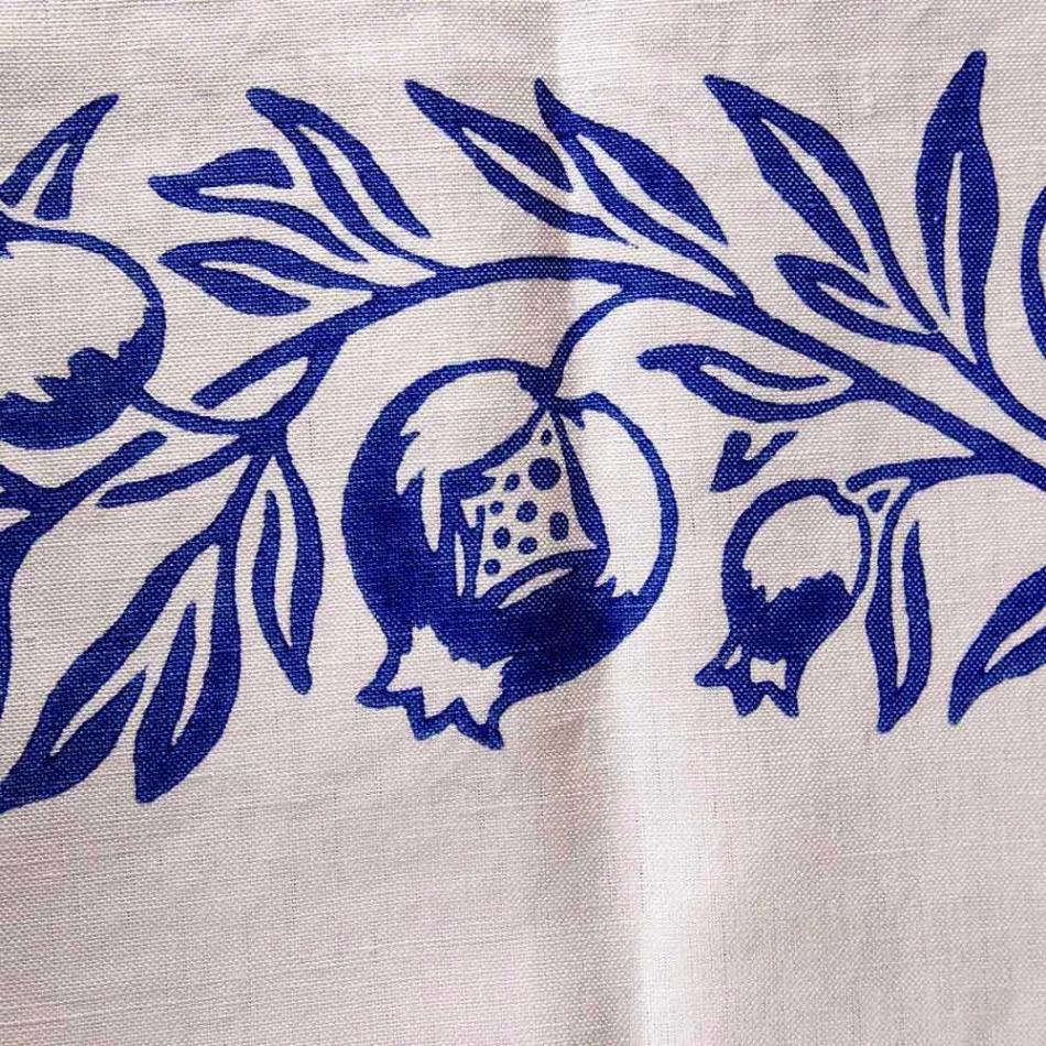 Service de petit-déjeuner artisanal italien imprimé à la main sur des tissus anciens - Marques Viadurini