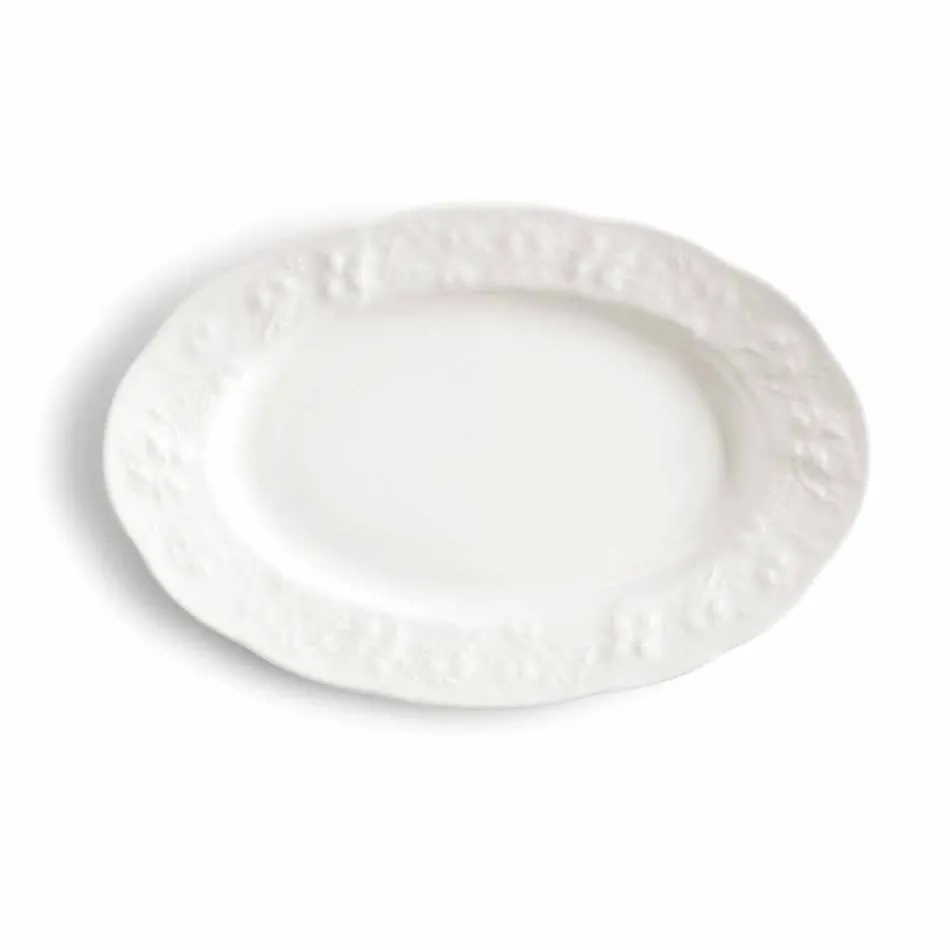 Service de petit déjeuner complet 22 pièces en porcelaine blanche - Gimignano Viadurini