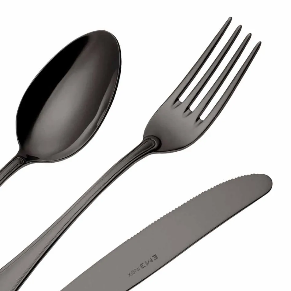 Ensemble complet de couverts de luxe en acier inoxydable 24 pièces - Boss Viadurini