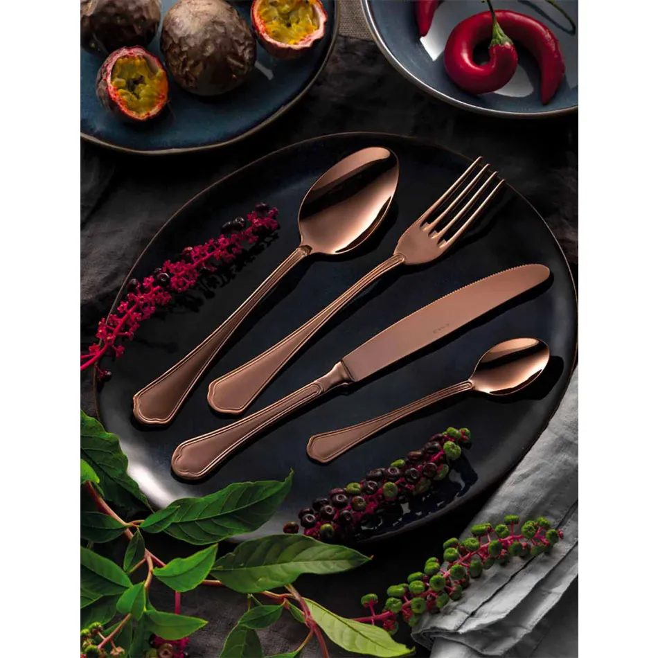 Ensemble complet de couverts de luxe en acier inoxydable 24 pièces - Boss Viadurini