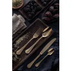 Ensemble complet de couverts de luxe en acier inoxydable 24 pièces - Boss Viadurini