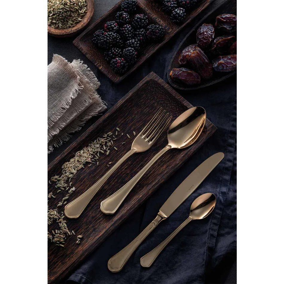 Ensemble complet de couverts de luxe en acier inoxydable 24 pièces - Boss Viadurini