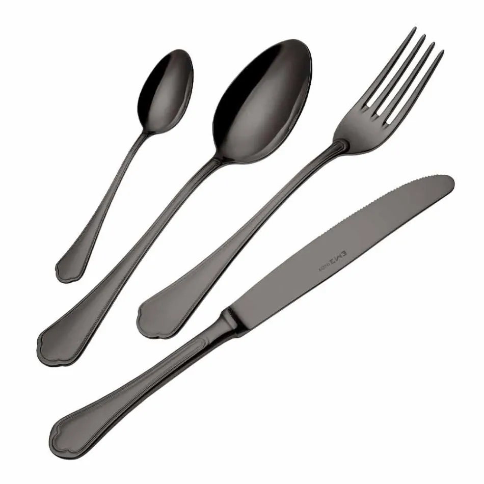 Ensemble complet de couverts de luxe en acier inoxydable 24 pièces - Boss Viadurini