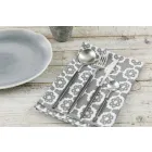 Couverts Service Complet en Acier Noir Design Moderne 24 Pièces - Calamo Viadurini