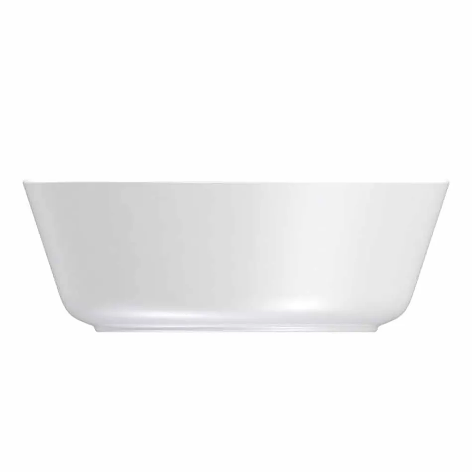 Ensemble de tasses et bols en porcelaine blanche de design moderne 7 pièces - Arctique Viadurini