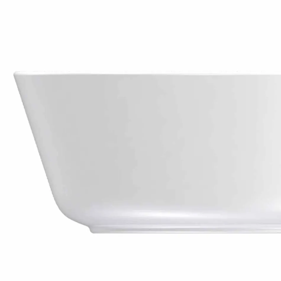 Ensemble de tasses et bols en porcelaine blanche de design moderne 7 pièces - Arctique Viadurini