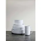 Ensemble de tasses et bols en porcelaine blanche de design moderne 7 pièces - Arctique Viadurini