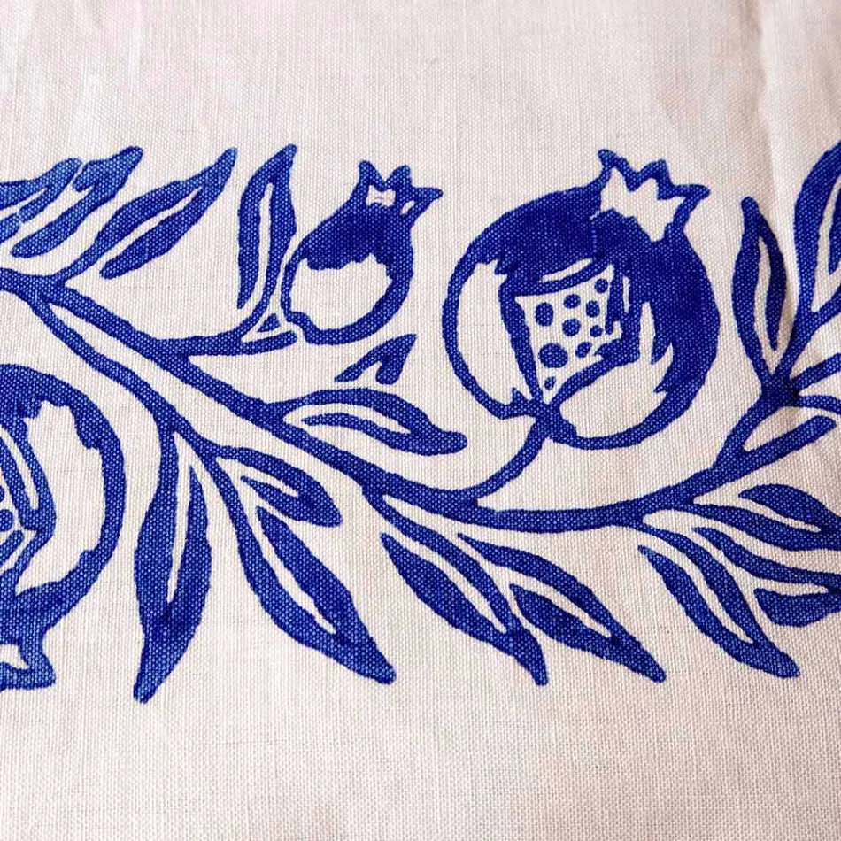 Service de petit déjeuner en lin avec pièce unique fabriquée à la main - Marques Viadurini