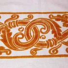 Service de petit déjeuner en lin avec pièce unique fabriquée à la main - Marques Viadurini