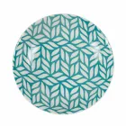 Service de table complet en porcelaine colorée 18 pièces - Indonésie Viadurini