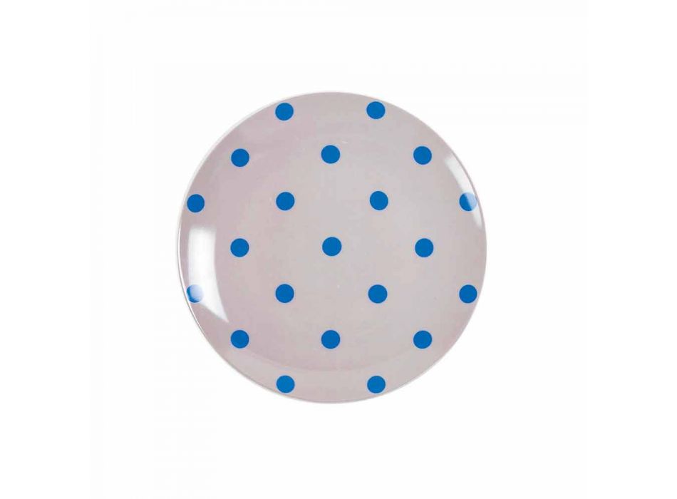 Service de Table Porcelaine et Grès Assiettes Colorées 18 Pièces - Riodeja Viadurini