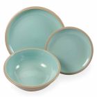 Service de vaisselle assiettes colorées design complet 18 pièces - Osteria Viadurini
