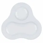 Service à Thé Complet Design Moderne en Porcelaine Blanche 14 Pièces - Télescope Viadurini