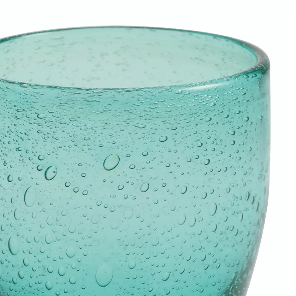 Coffret de 12 verres à eau en verre soufflé coloré - Guerrero Viadurini