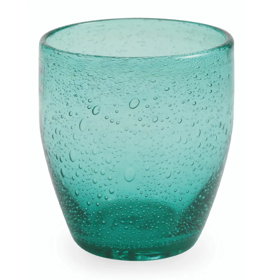 Coffret de 12 verres à eau en verre soufflé coloré - Guerrero Viadurini