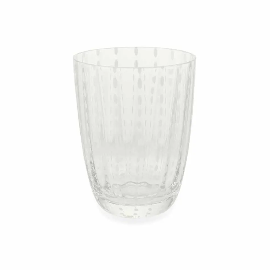 Ensemble de 6 verres design modernes en verre coloré pour l'eau - Botswana Viadurini