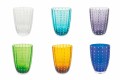 Service de 12 Verres Colorés en Verre Moderne Design pour Eau - Botswana