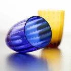 Ensemble de 6 verres design modernes en verre coloré pour l'eau - Botswana Viadurini