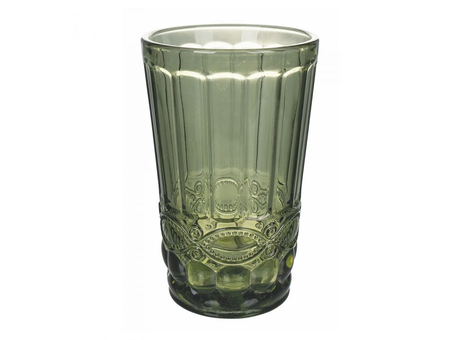 Service à boissons en verre sculpté 12 pièces - Artemisia Viadurini