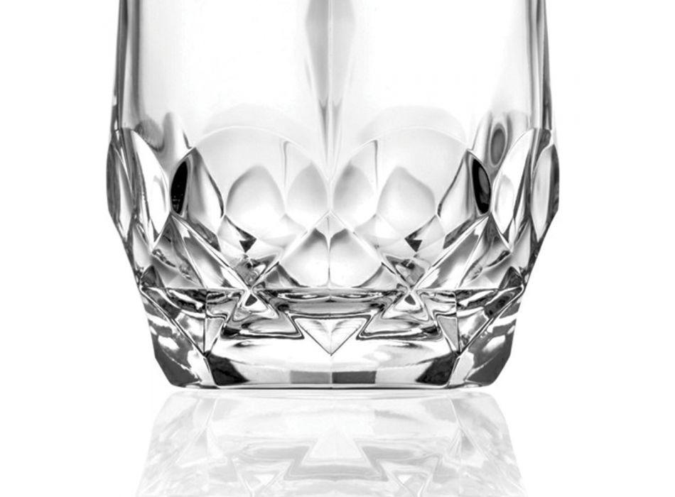 Service de 12 verres à whisky en cristal écologique - Bromeo Viadurini