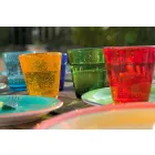 Ensemble de verres en verre soufflé colorés 12 pièces d'eau - Abruzzes Viadurini