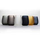 Ensemble de verres à eau en verre coloré moderne, 12 pièces - Jante Viadurini