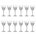 Service Verres à Vin ou à Eau Cristal Ecologique 12 Pcs - Lively Viadurini