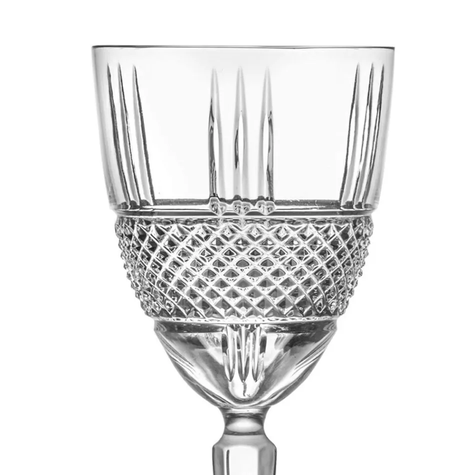 Service Verres à Vin ou à Eau Cristal Ecologique 12 Pcs - Lively Viadurini