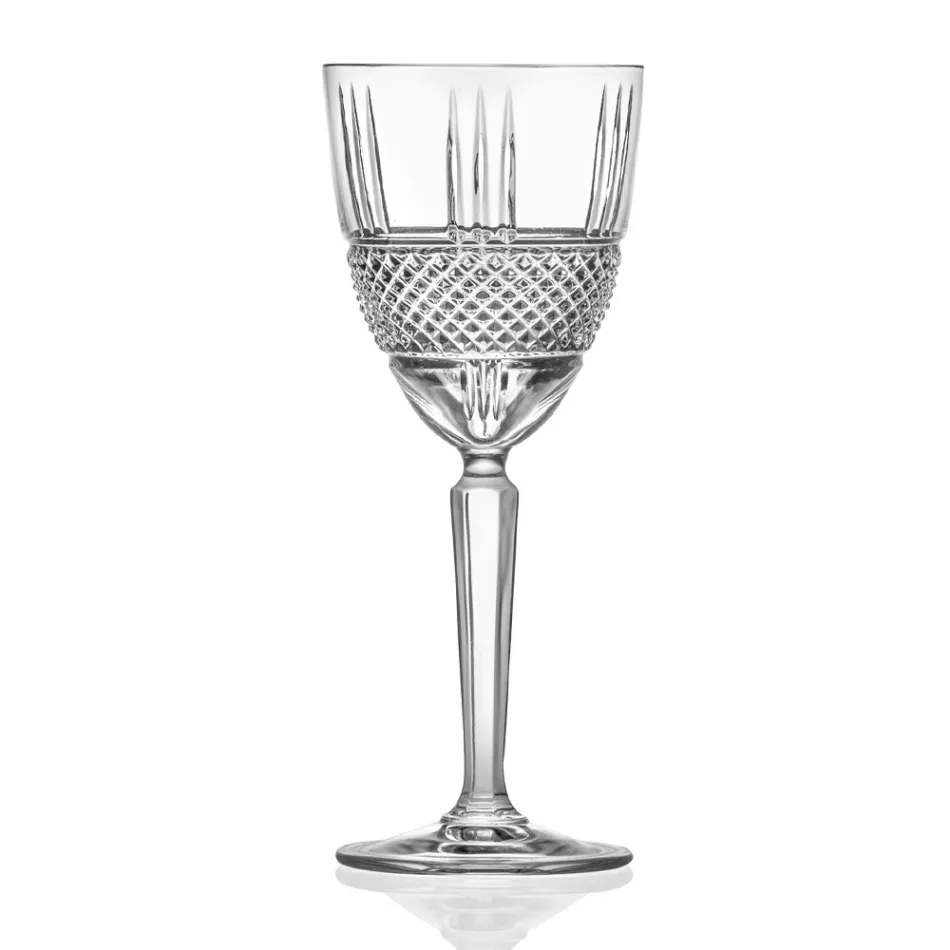 Service Verres à Vin ou à Eau Cristal Ecologique 12 Pcs - Lively Viadurini