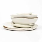 Service de vaisselle en porcelaine blanche Design de luxe 24 pièces - Arciregale Viadurini