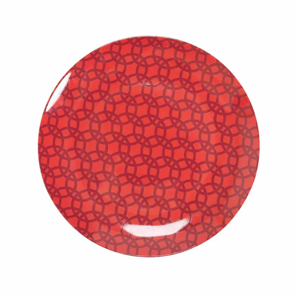 Service de vaisselle 18 pièces en porcelaine et grès design coloré - Tropycale Viadurini