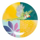 Service de vaisselle 18 pièces en porcelaine et grès design coloré - Tropycale Viadurini