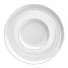 Ensemble d'assiettes en porcelaine de design moderne blanc 24 pièces - Arctique Viadurini