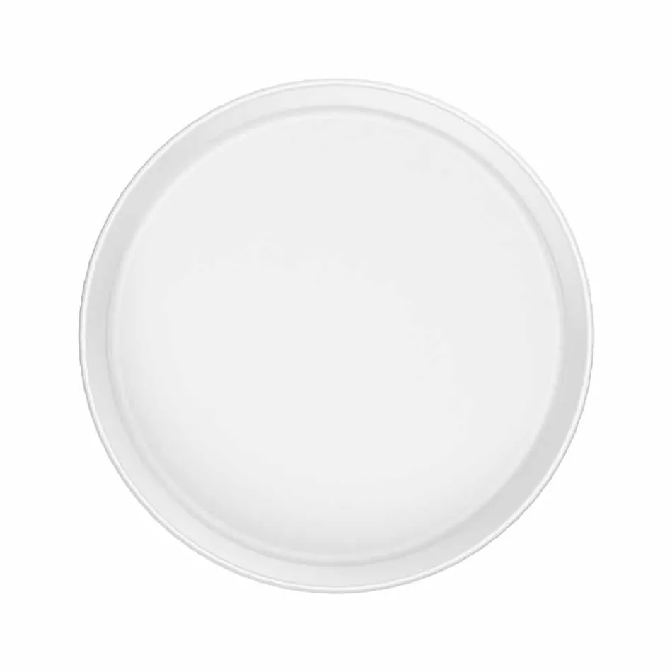 Ensemble d'assiettes en porcelaine de design moderne blanc 24 pièces - Arctique Viadurini