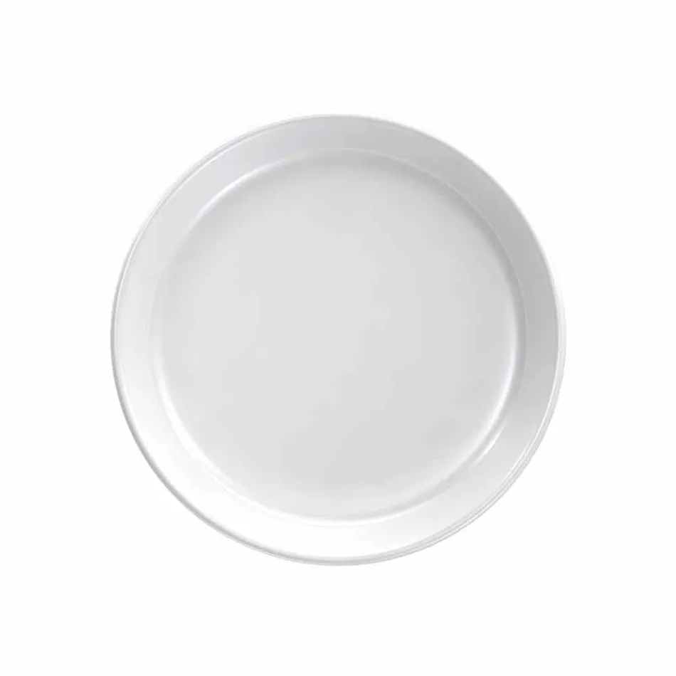 Ensemble d'assiettes en porcelaine de design moderne blanc 24 pièces - Arctique Viadurini