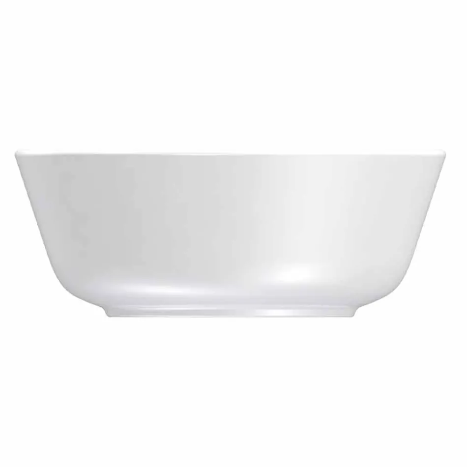 Ensemble d'assiettes en porcelaine de design moderne blanc 24 pièces - Arctique Viadurini